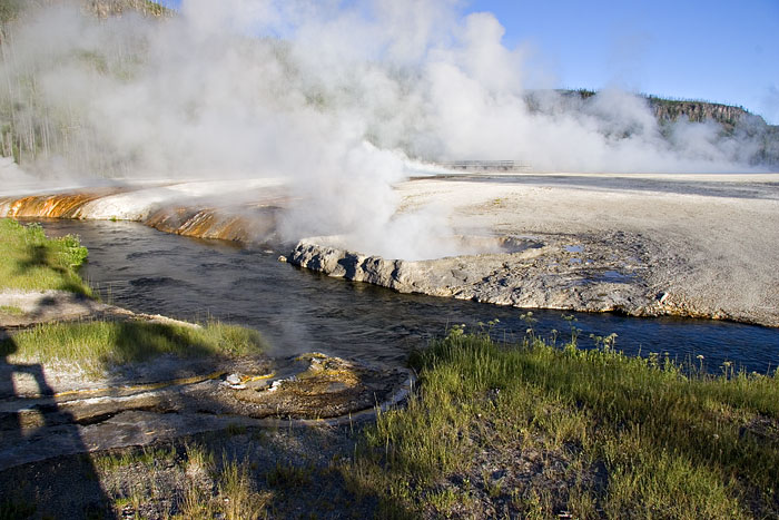 [Morning at Black Sand Basin]