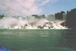 [American Falls from river]